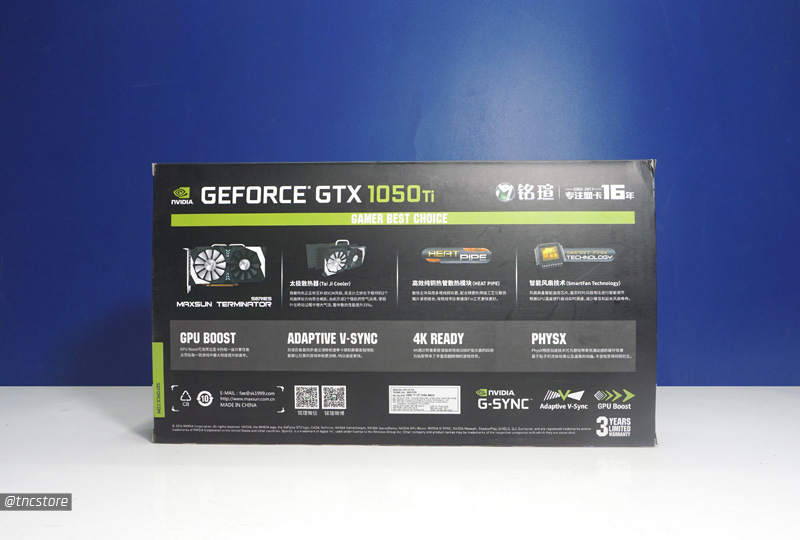 VGA Maxsun GTX 1050Ti Terminator 4GB